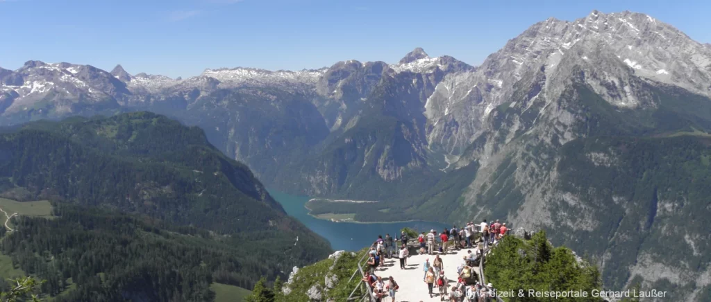 Schöne  Aussichtsberge in Bayern Jenner Berggipfel Watzmann Blick