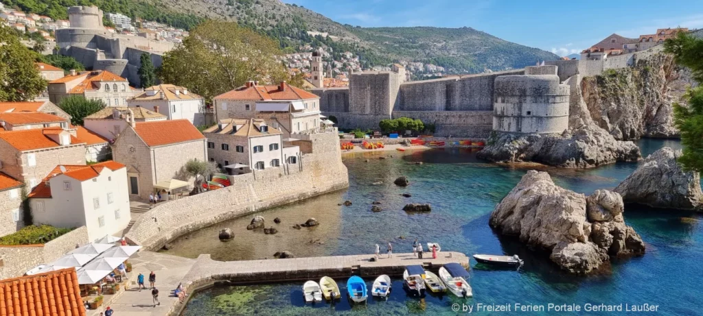 Segelurlaub am Meer Ausflugsziel Dubrovnik mit sehenswerter Altstadt