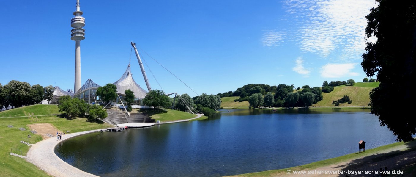 München Attraktionen in Bayern Highlights Ausflugsziele Olympiapark