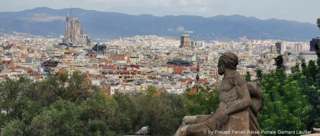Spanien Reiseziele Barcelona Sehenswürdigkeiten Stadt Skyline Sagrada Família