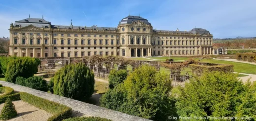 Würzburg Highlights Residenz Attraktionen in Unterfranken Schlosspark