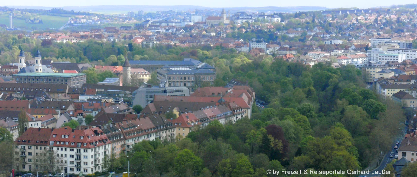 Ausflugsziele in Würzburg Sehenswürdigkeiten Aussichtspunkt Burg Stadt